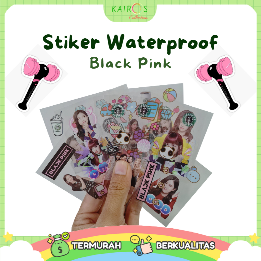 

STICKER NONO BLACKPINK WATERPROOF / 1 LEMBAR STIKER