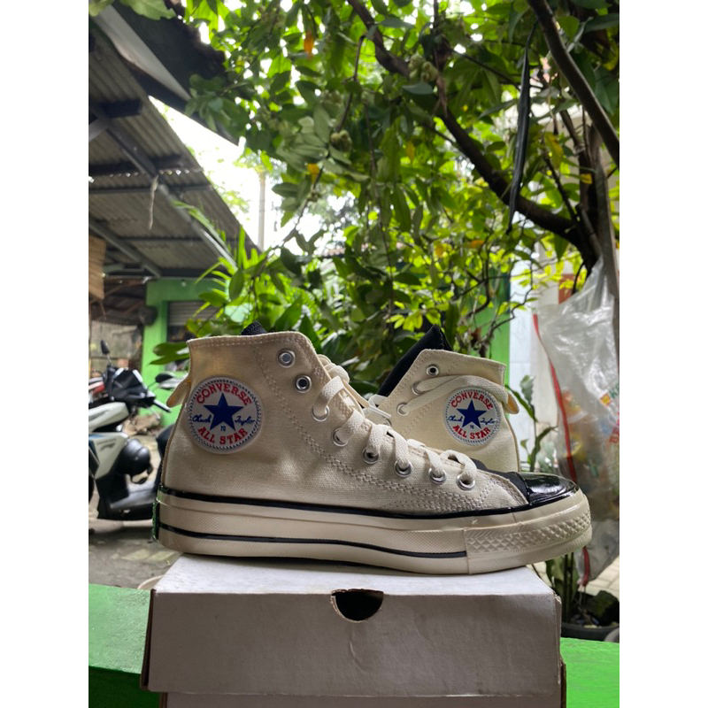 CONVERSE 70S X FOG FEAR OF GOD ESSENTIALS CREAM BLACK