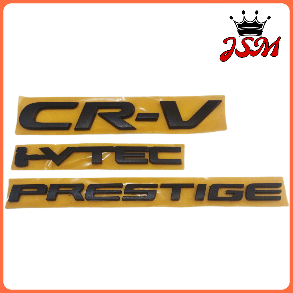 Emblem CRV/ HONDA CRV/ Emblem Bagasi Honda CR-V/ Hitam Dop