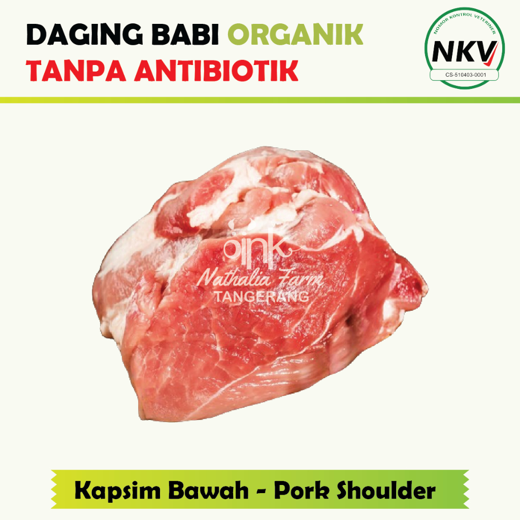 

Kapsim Babi Bawah / Pork Shoulder - Babi Organik 500 gr