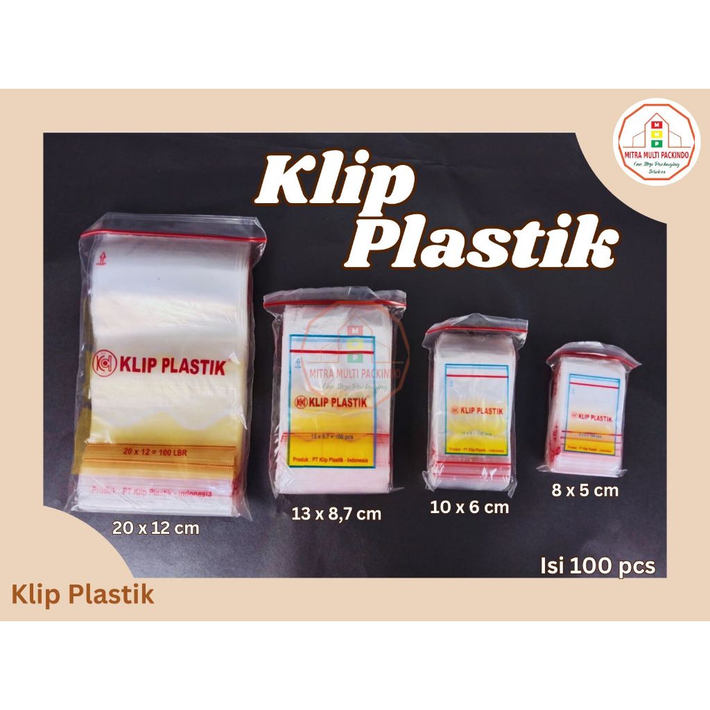 Plastik Klip Kecil isi 100 Pcs Zip lock Clip | Plastik Obat | Plastik makanan | 10x6 cm