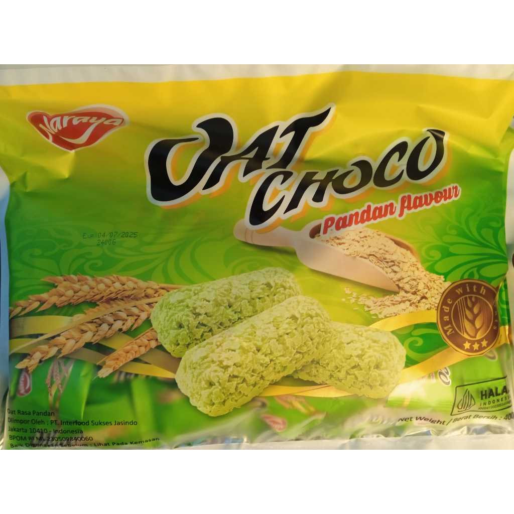 

OAT CHOCO CHOCOLATE NARAYA 400 GRAM