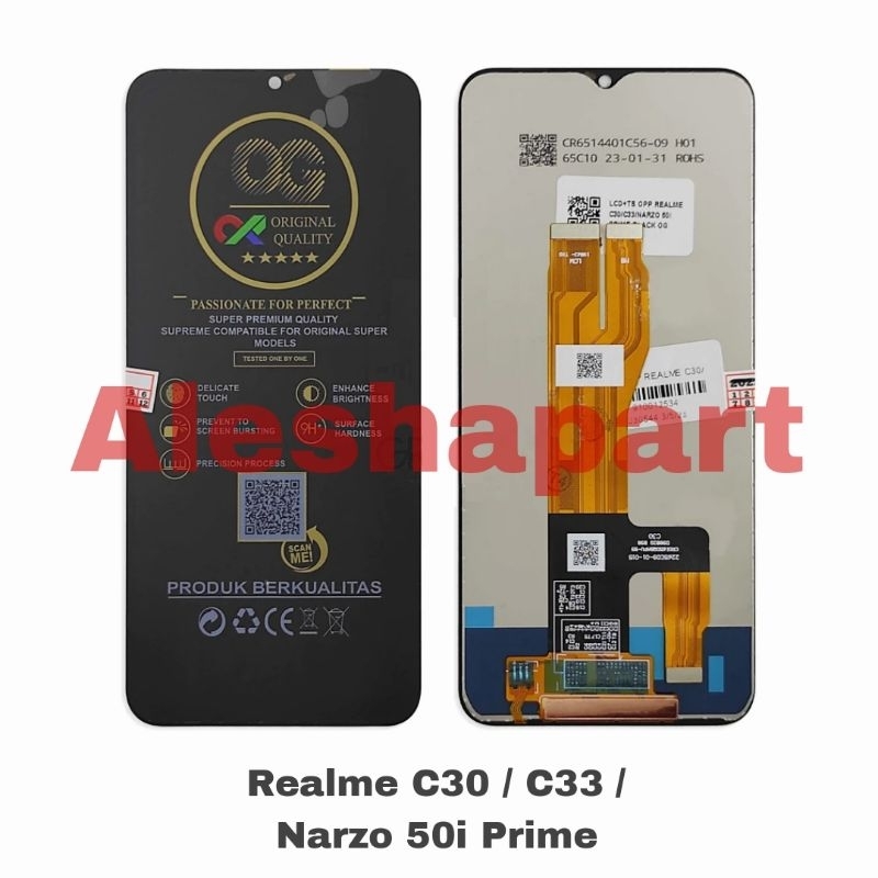 LCD Touchscreen Realme C30 / C33 / Narzo 50i Prime