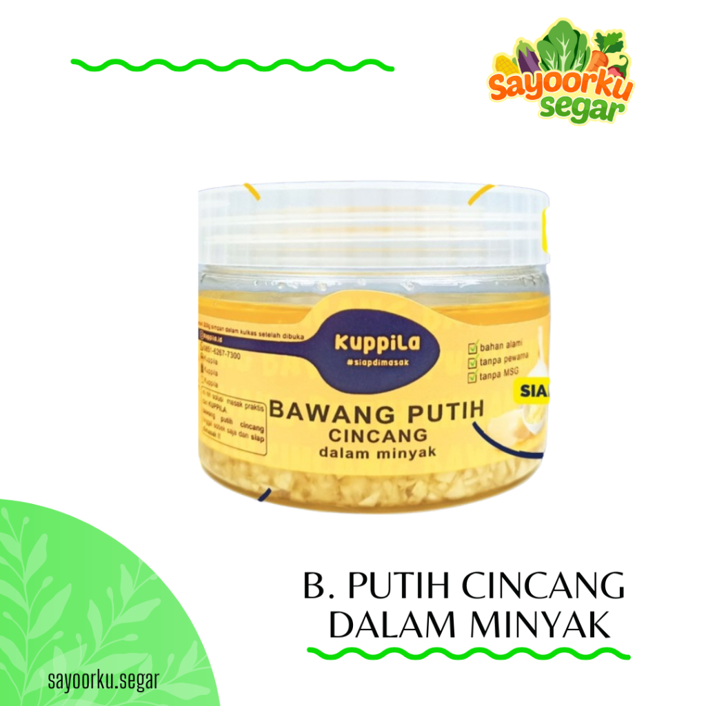 

Kuppila bawang putih minyak jar 200gr