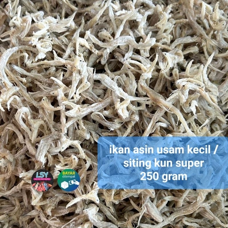 

ikan asin usam kecil / siting kun / jambrong super 250gram