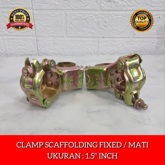 klemp Scaffolding Coupler FIXED Clamp Steger Klem Pipa Scafolding mati Coupler Swivel Fitting Klem m