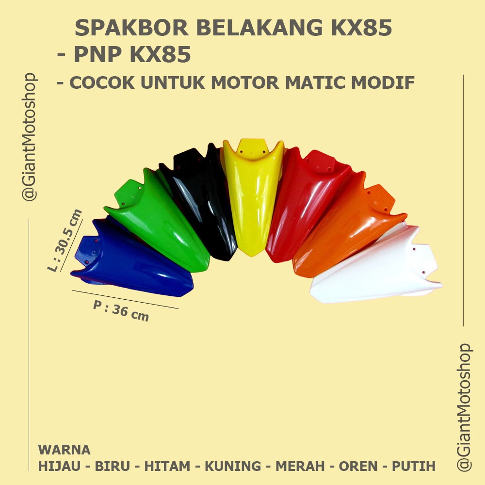 Spakbor Belakang KX 85/Slebor Belakang KX 85