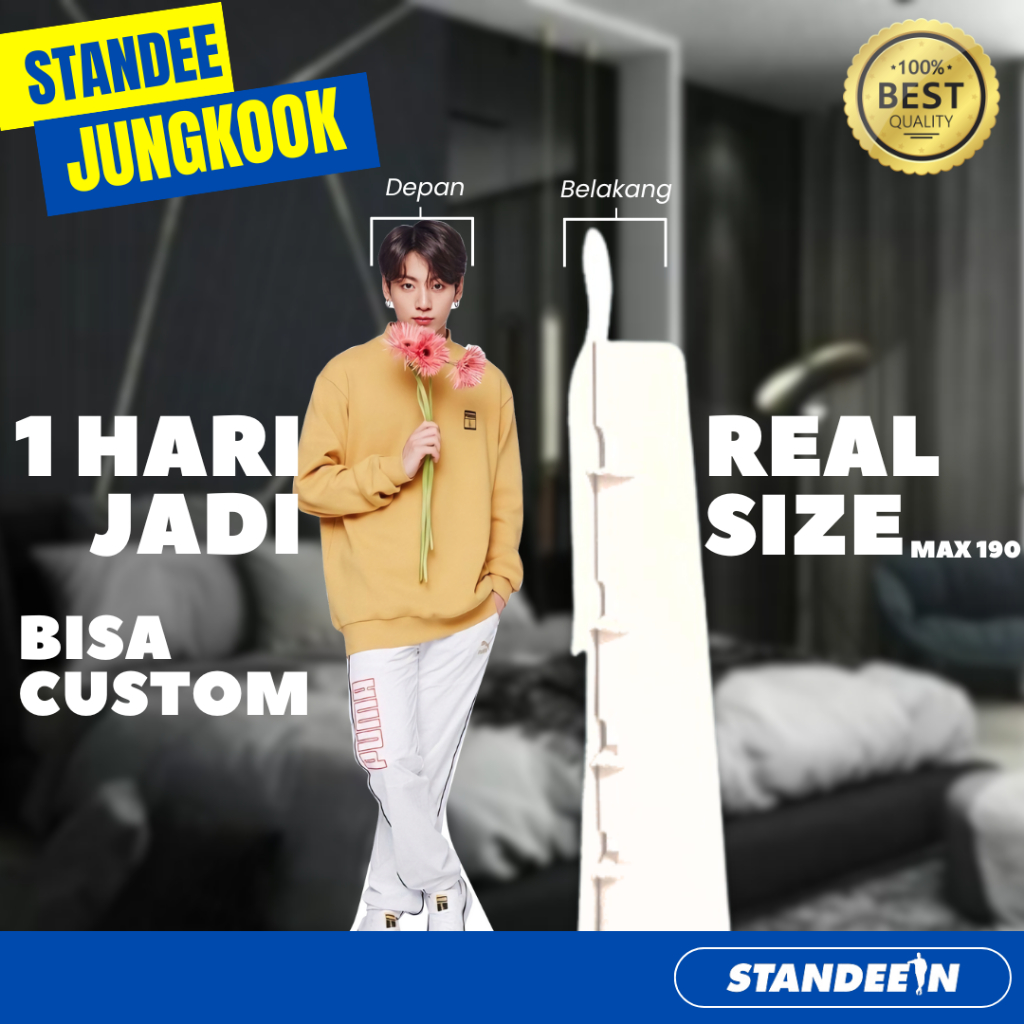 Standee Jungkook BTS / Human Standee Figure Jungkook KPOP