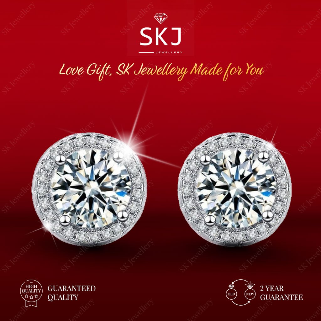 SK Jewellery - Garansi 2 Tahun  -  Anting Simple Elegant Jewellery  Anti Karat Wedding   Nikah Kawin