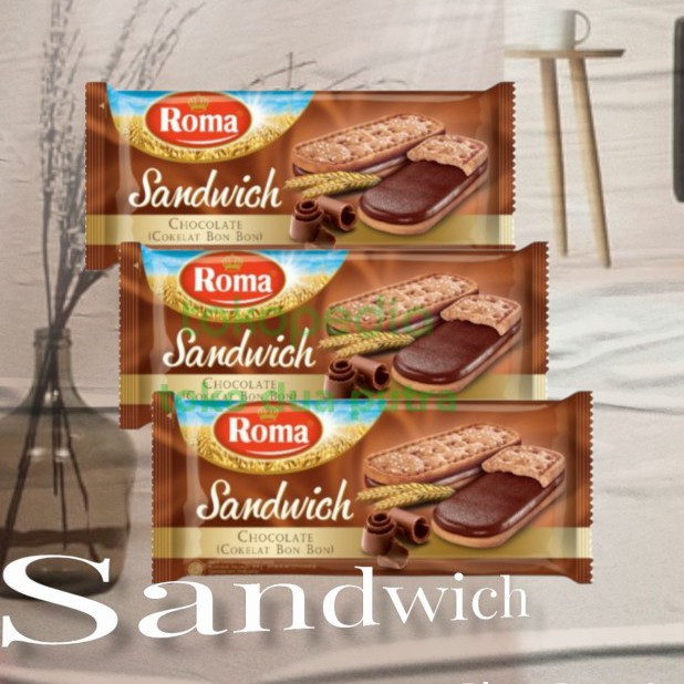 

Roma sandwichi Belgian chocolate 206 gr X 3 pack (roma sandwich coklat bon bon)