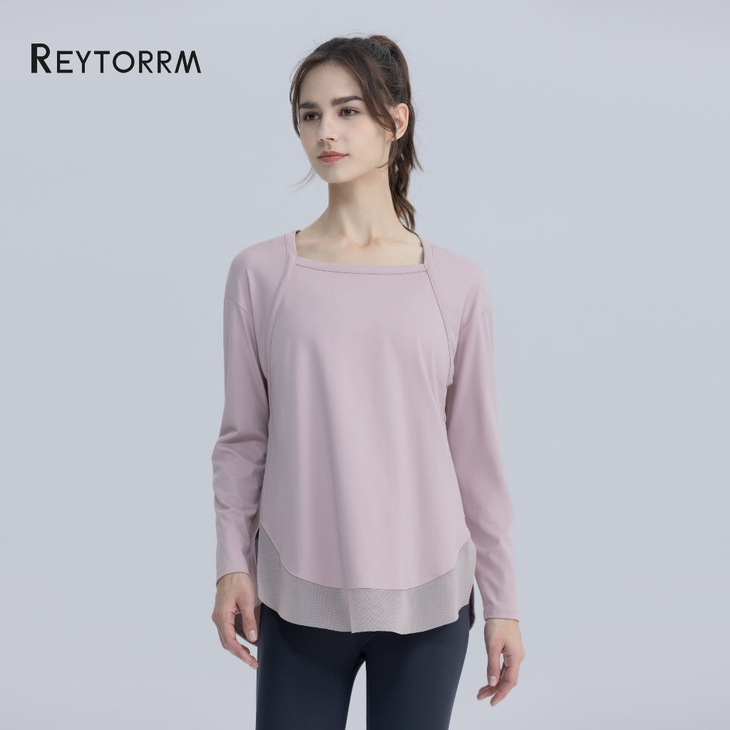 Reytorrm Baju Atau Atasan Olahraga Wanita Lengan Panjang Hijab Sport Kaos Long Sleeve oversize CX010