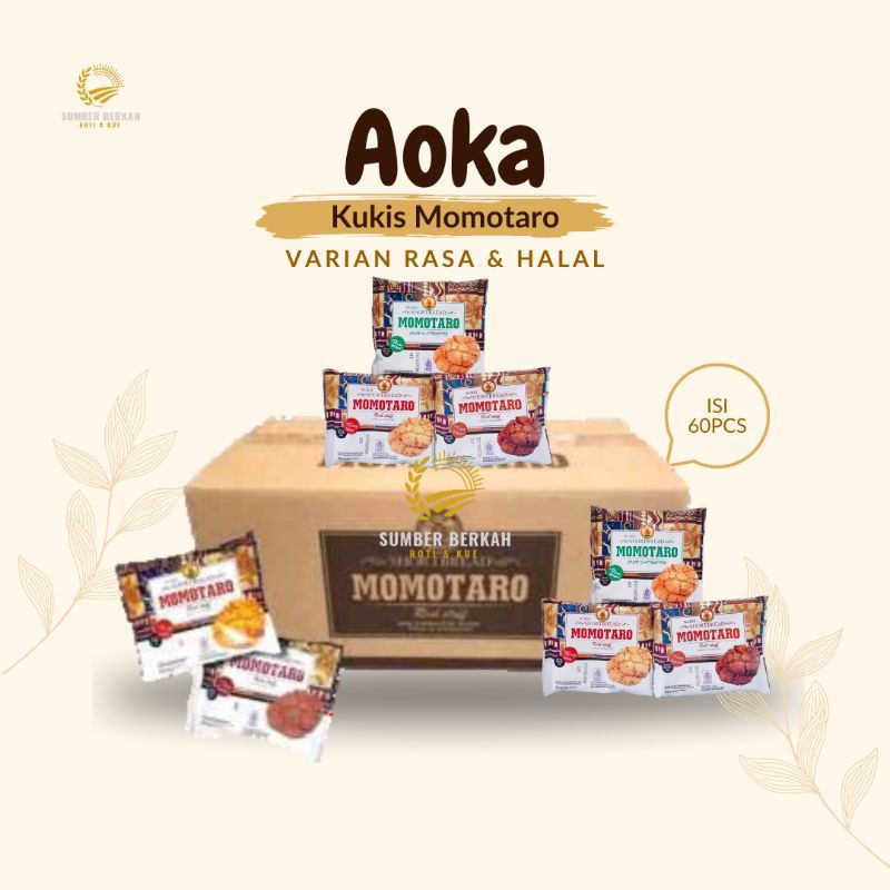 

Roti Aoka Kukis Momotaro Varian Rasa 1 Dus Isi 60pcs