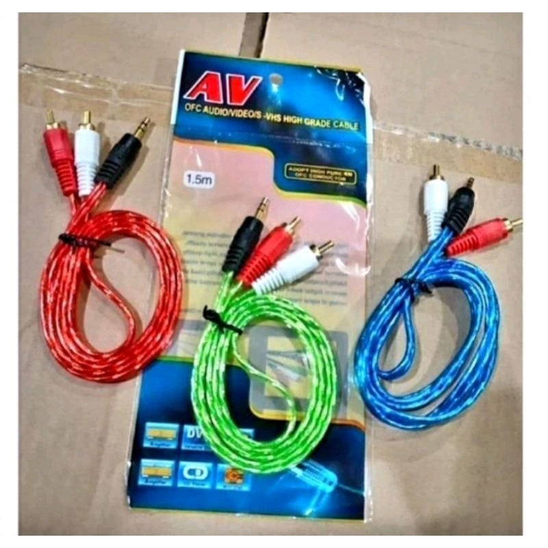 Kabel Aux 2in1 / Panjang 1,5m