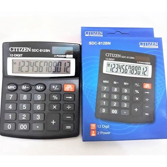 

Kalkulator Citizen 812 12 Digit Citizen SDC812BN murah kalkulator bakul murah calculator besar ART D7E7