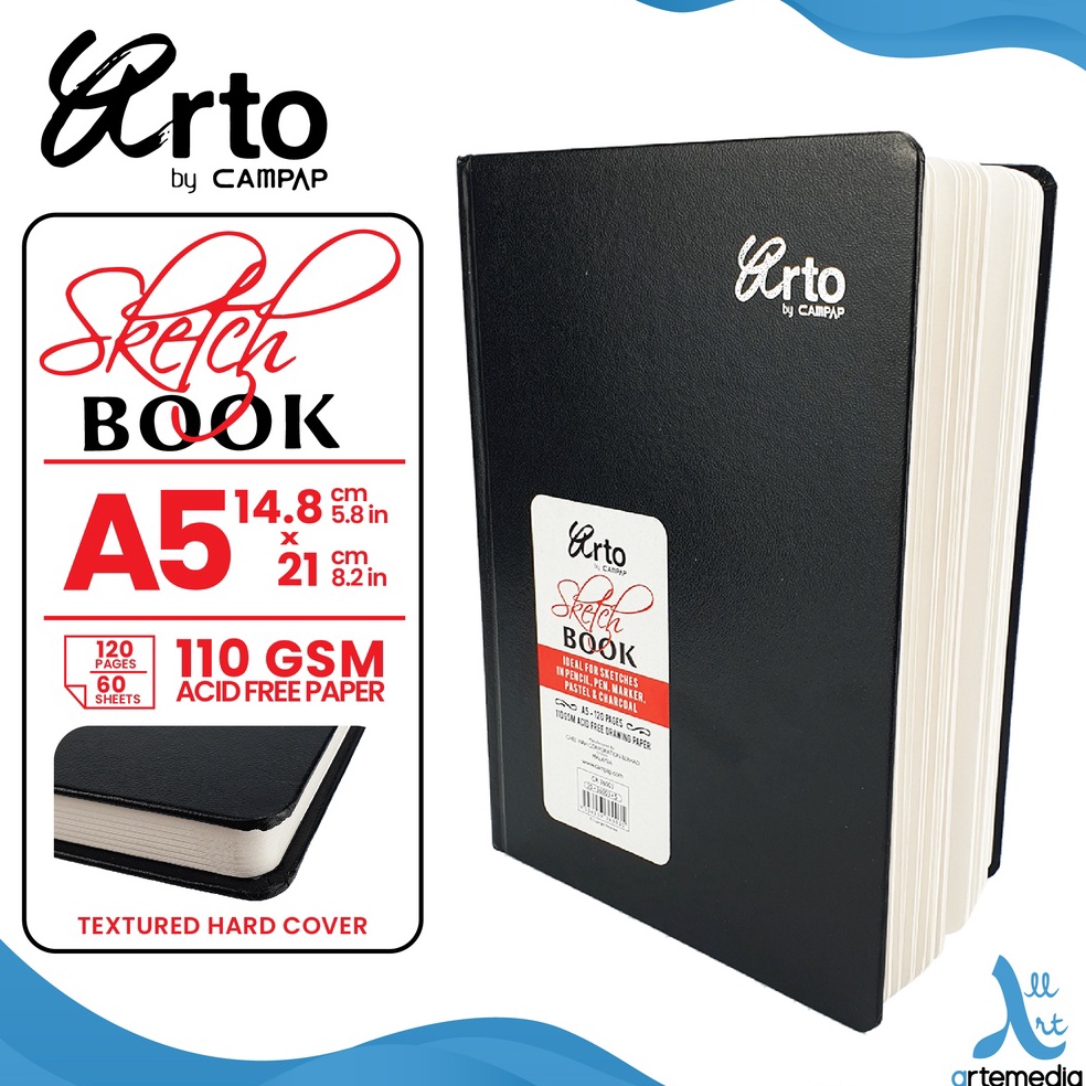 

Buku Sketsa Arto A5 Hard Cover Sketchbook ART G7J4