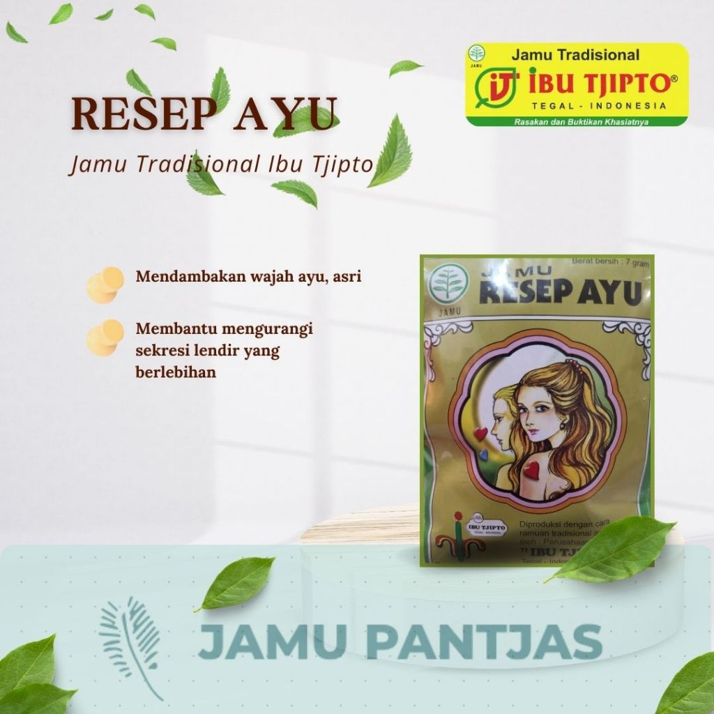 

JAMU RESEP AYU ~ IBU TJIPTO ISI 10 SACHET