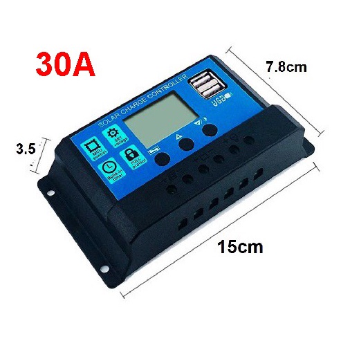 Oke Pr Alat Kontrol Panel Surya Solar Charge Controller 3A 12v 24v PWM Panel Surya Charger