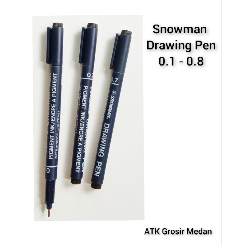 

Gell Snowman Drawing Pen 0.1 - 0.8 / lusin ( 12 pcs )