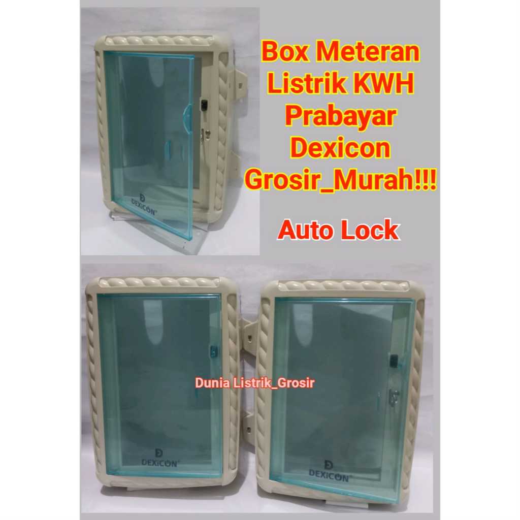 Box Meteran Listrik KWH Prabayar Auto Lock Tutup Meteran KWH Token Tutup Meteran Token Listrik Dexic