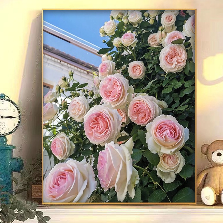 

ReadyFlower Paint By Number 4x5cm DIY Paint Kit with Frame Digital Painting Landscape Flower series ART J1Z3