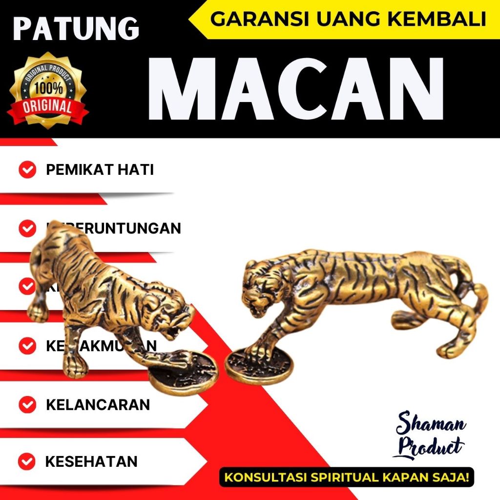 Patung Macan AmuletTalismanHeirloom  -  JimatPusaka - PatungBertuah - Benda Koleksi Fengshui