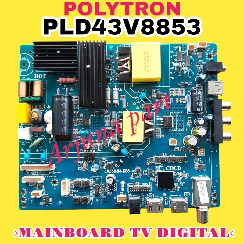 MAINBOARD TV POLYTRON PLD43V8853 / MB TV POLYTRON PLD43V8853 / MESIN TV POLYTRON PLD43V8853 / MODUL 