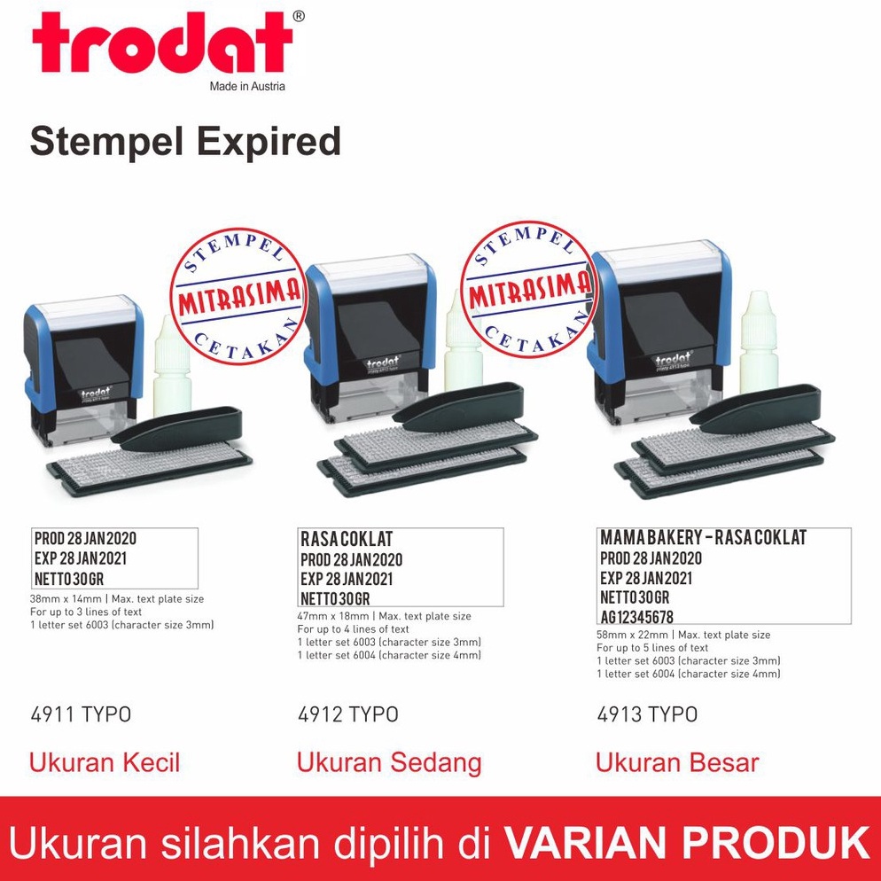 

Stempel EXPIRED dengan kode produksi atau format lain yang fleksibel ART G4Z7