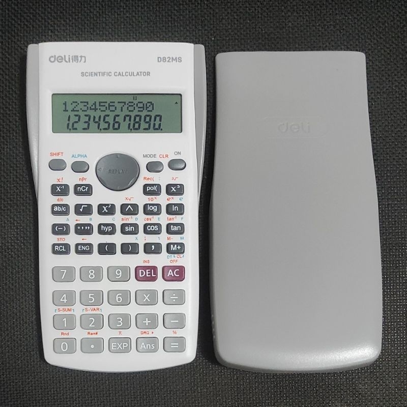 

Kalkulator Sekolah Scientific Deli D82MS 82 MS Putih Original