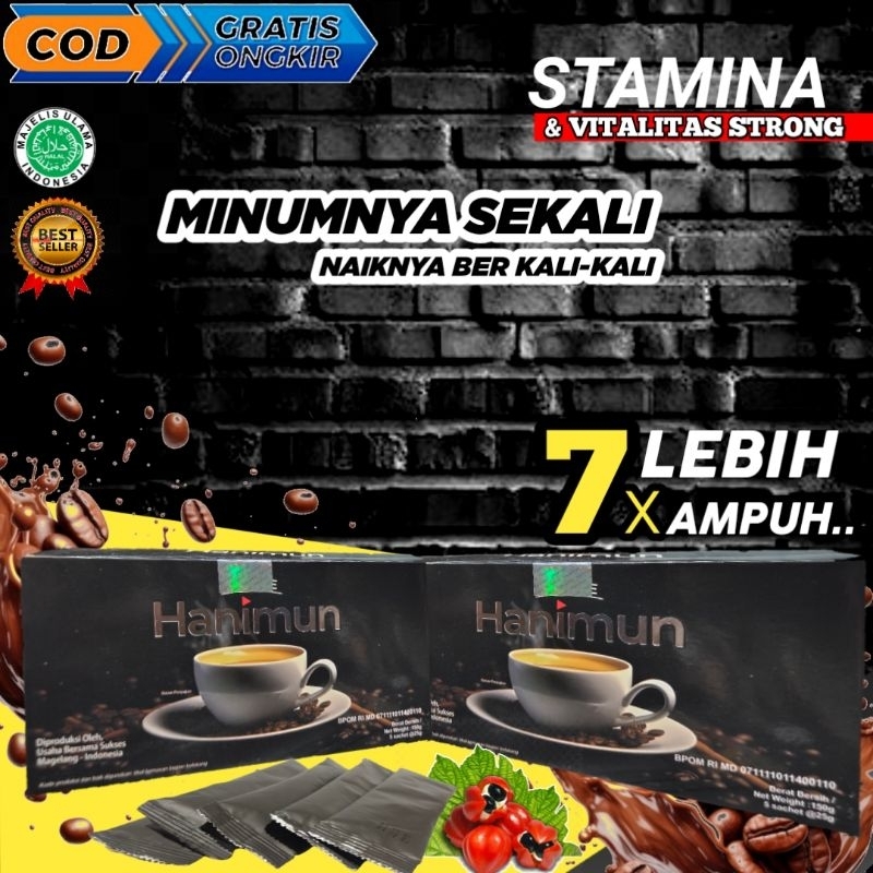 

Minuman Kopi HANIMUN Minuman Herbal Kopinya Lekaki Perkasa. BPOM