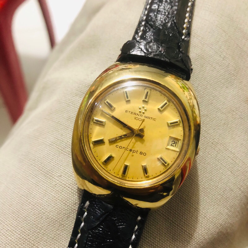 Jam tangan vintage Eterna matic 1000 concept 80