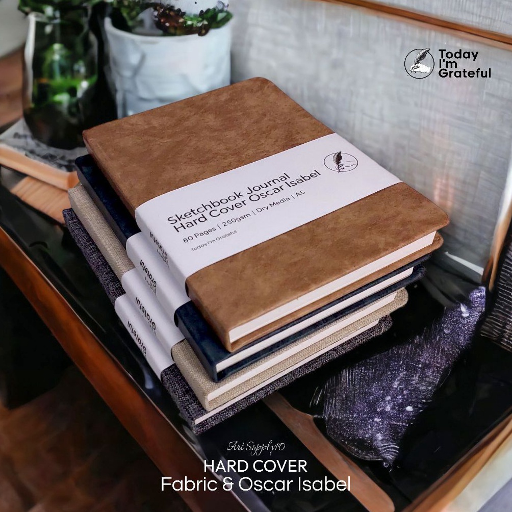 

Sketchbook Hard Cover Kulit Oscar Fabric Jurnal A5 25gsm 8 Halaman ART J3E6