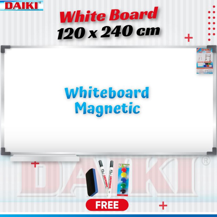 

Papan tulis Whiteboard Magnetic DAIKI Uk 12x24 Cm ART B2U8