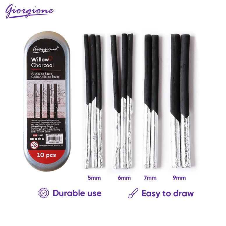 

Giorgione Batang Karbon Willow Sketsa Batang Karbon Willow Charcoal Set GLM ART E6M7