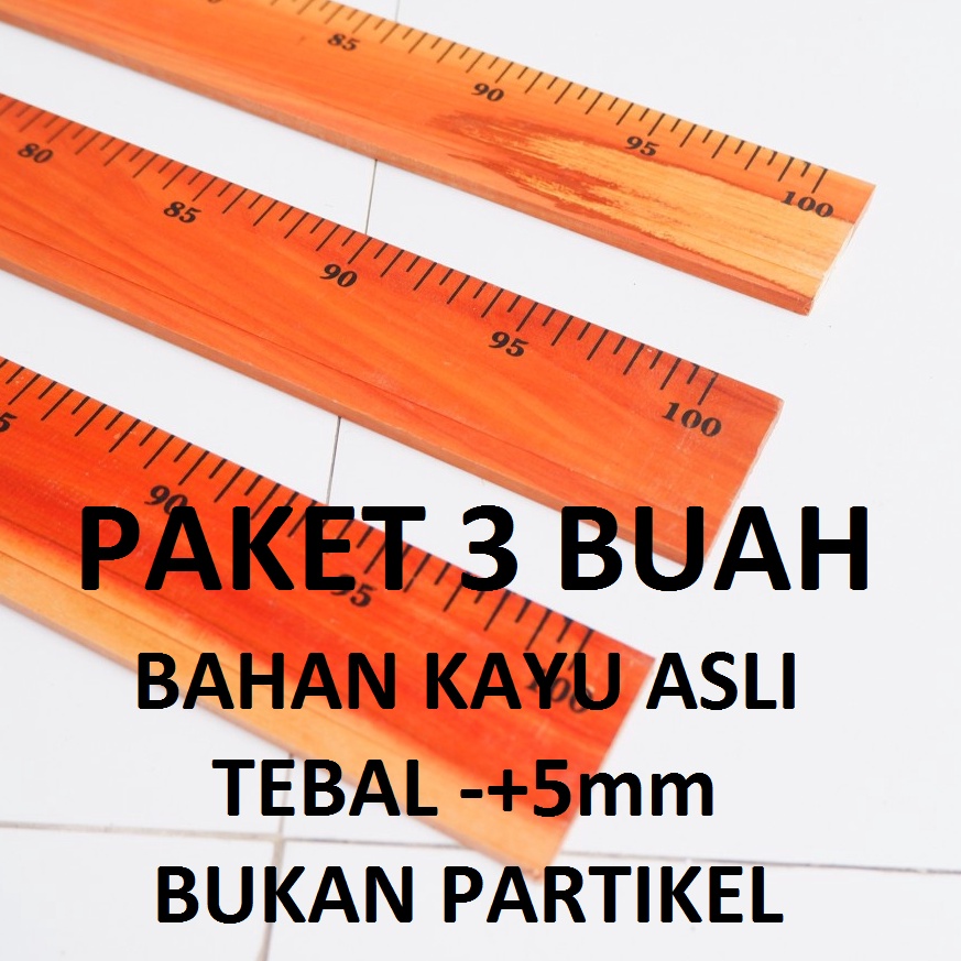 

Penggaris Kayu 1 Meter Paket Isi 3 BUAH Bahan Kayu Asli Super Tebal ART Y5W6