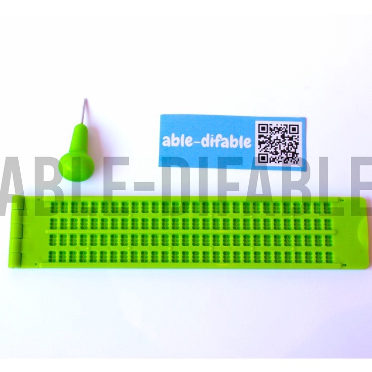 

REGLET SLATE BRAILLE PANDUAN RIGLET 4 BARIS TULIS TUNA NETRA REGLET RIGLET ART O8S6