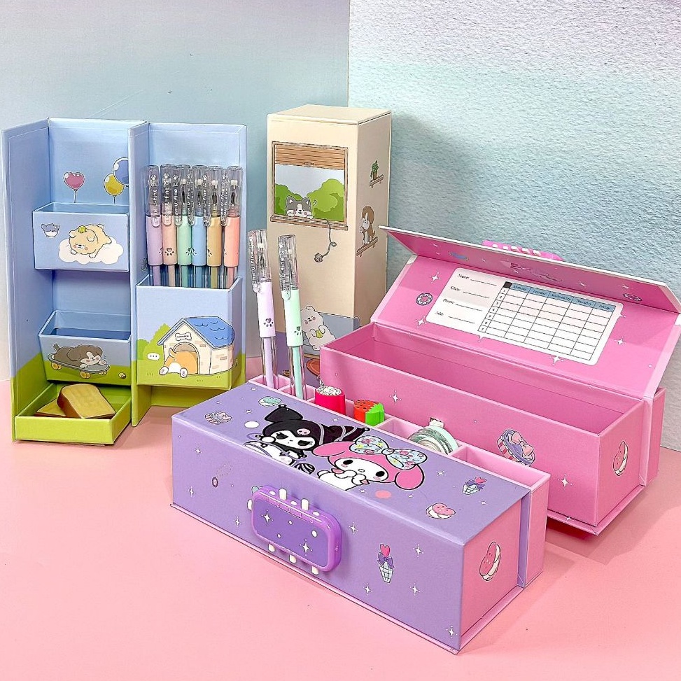 

BOS Kotak Pensil Karton BerdiriTempat Pensil OrganizerPencil Case ART P8D3