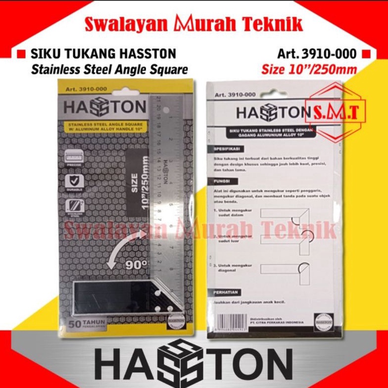 

HASSTON Art 391 SIKU TUKANG 1 CARPENTER SQUARE PENGGARIS SIKU ART X3D2