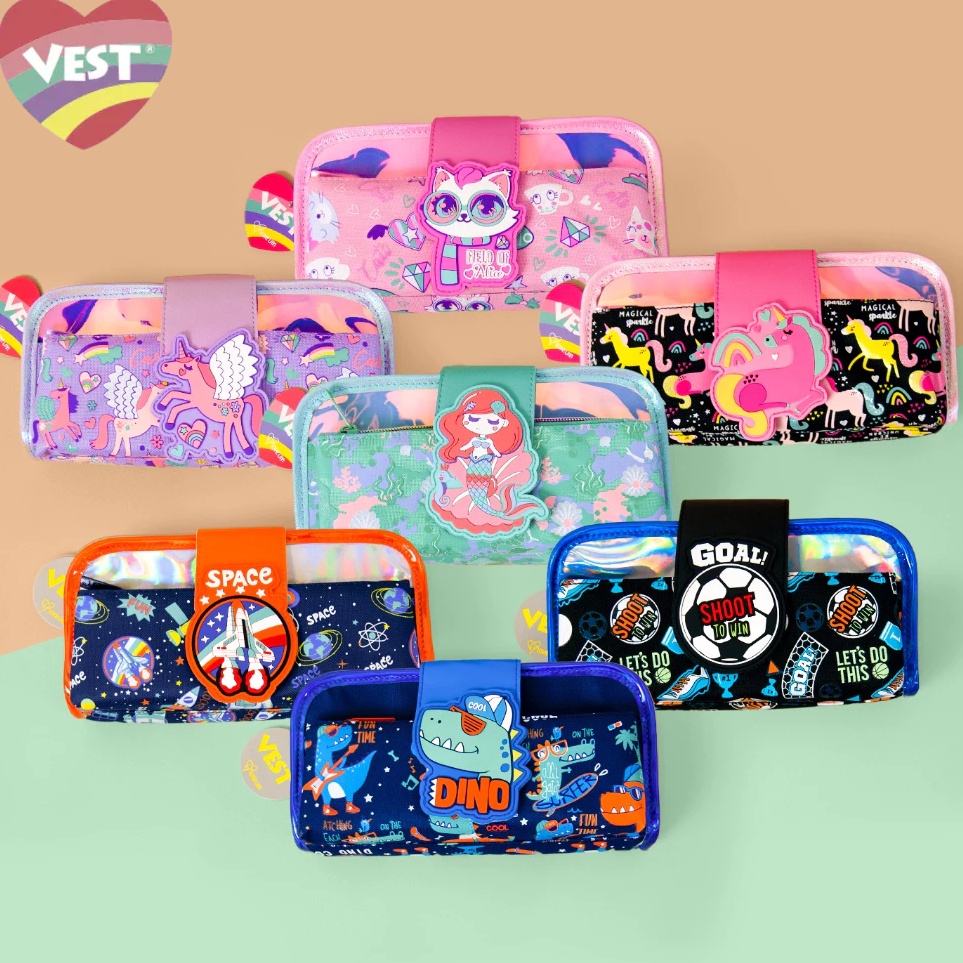 

VEST Pencil case tempat pencil anak animale smiggle alike U269 ART S5K2
