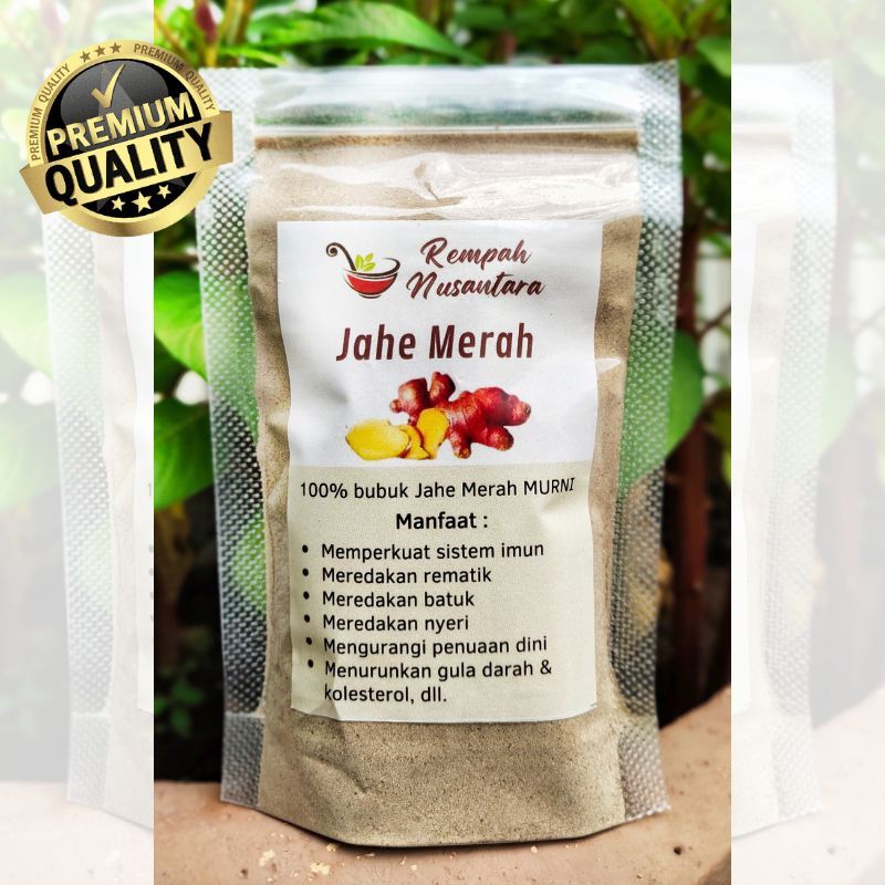 

Jahe Merah Bubuk Murni / Red Ginger Powder Rempah Nusantara (Haha Store Sby)