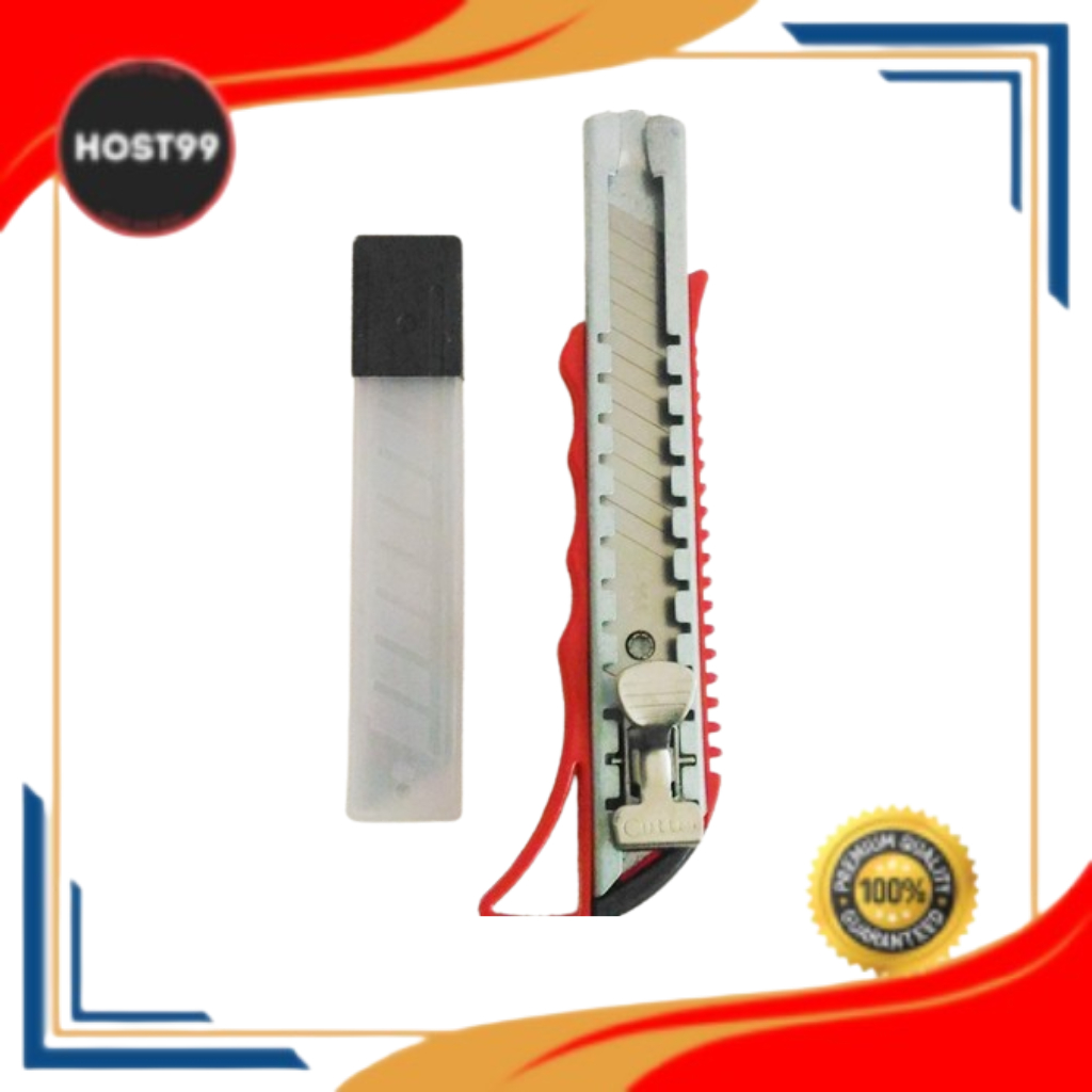 

DH - PISAU CARTER BESAR 18MM PLUS REFIL MATA PISAU TAJAM DAN AWET