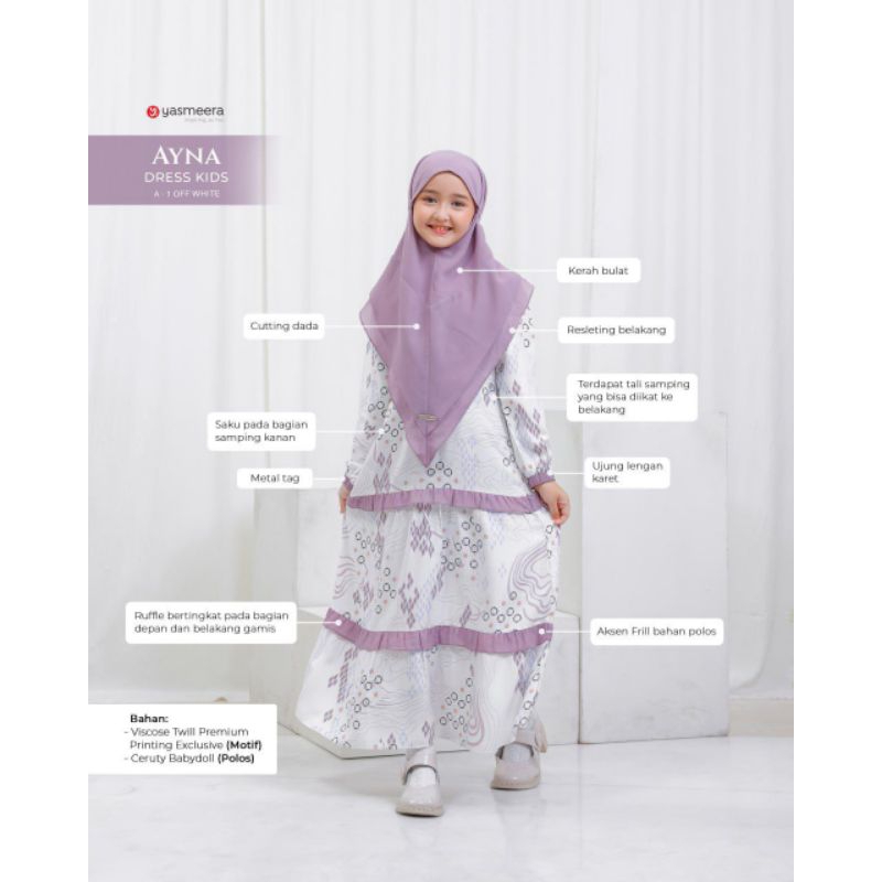 GAMIS DRESS AYNA KIDS BY YASMEERA