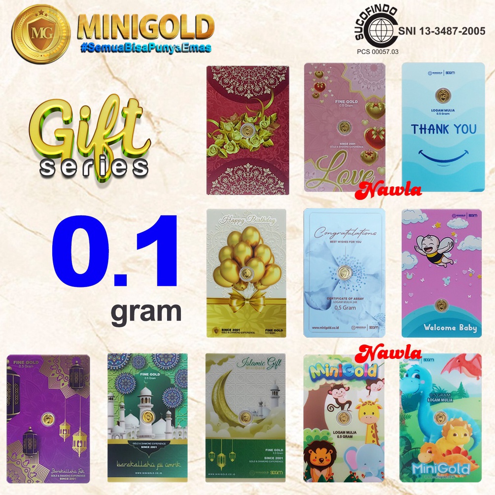 ART S49B Minigold GIFT Series 1 gr Logam Mulia Emas Murni 24K Hadiah Kado Souvenir Hampers 1 gram