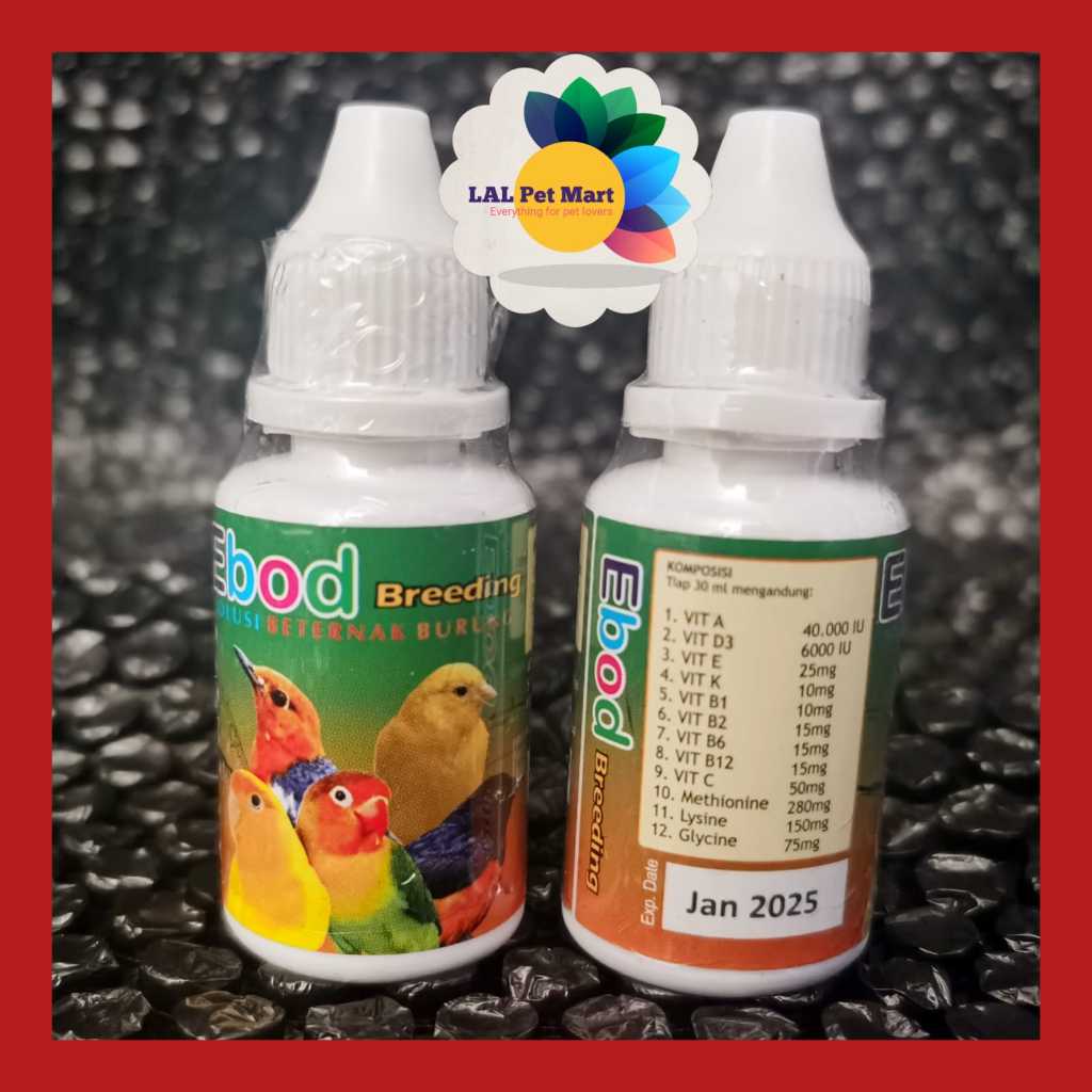 EBOD BREEDING VITAMIN TERNAK BURUNG MEMPERBAIKI FERTILITAS