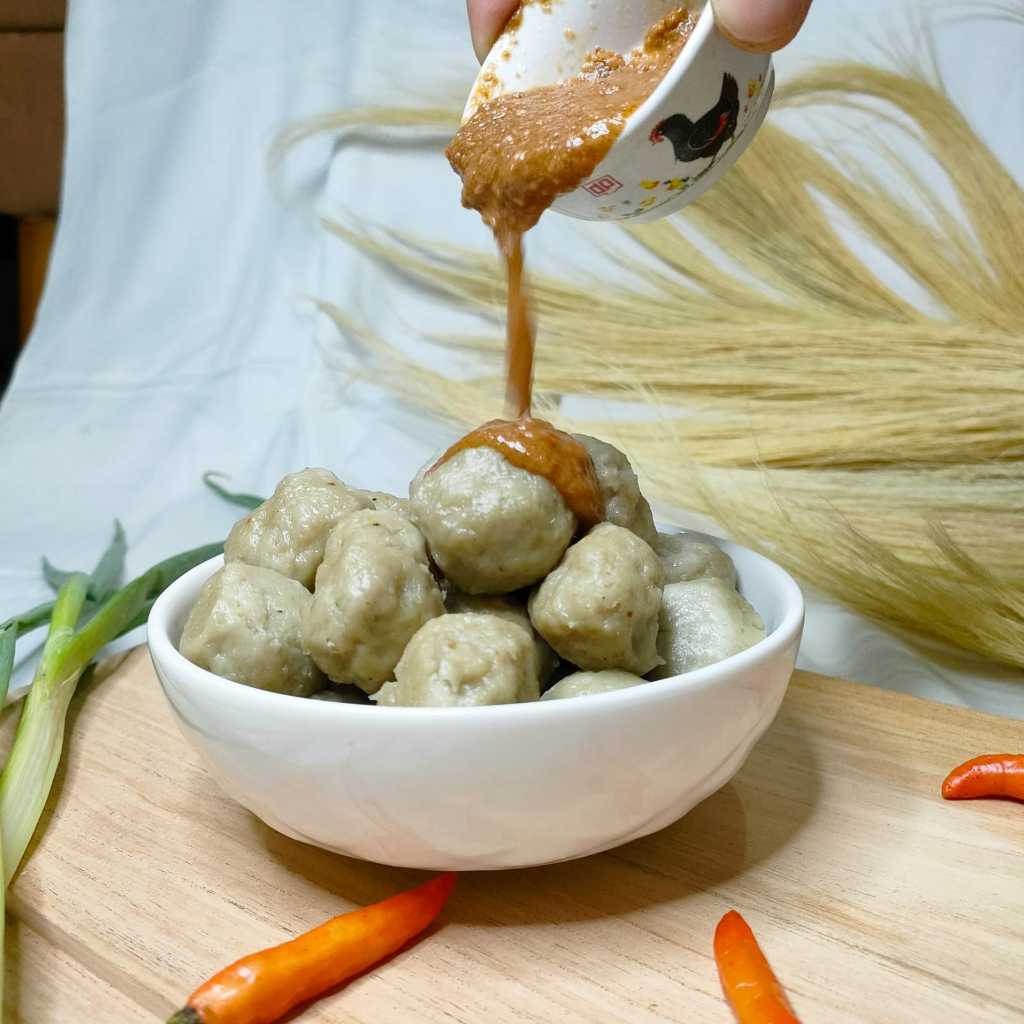 

Baso cilok bumbu kacang / Baso cilok ayam