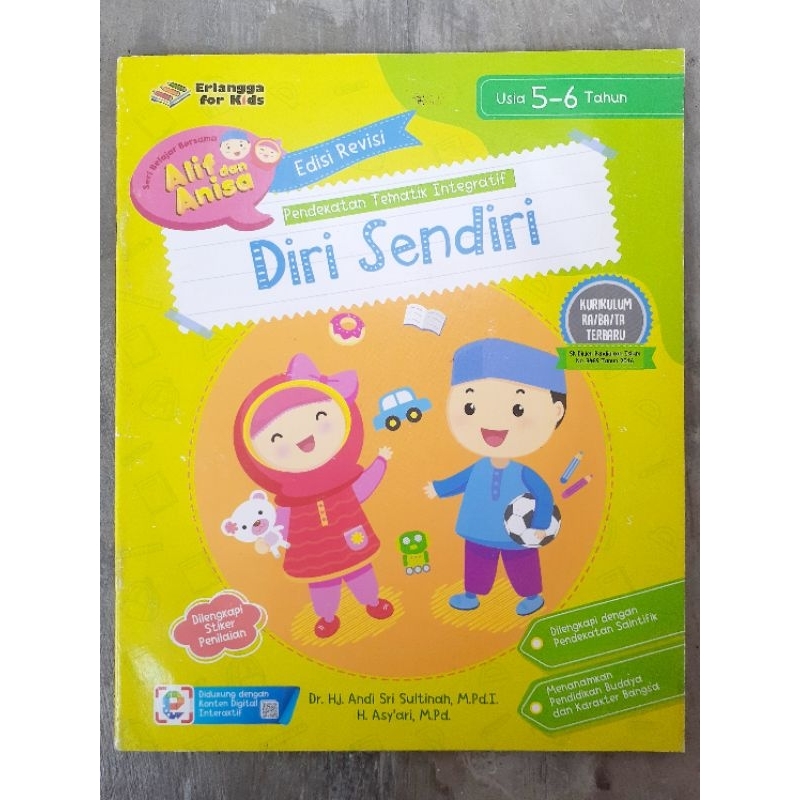 BUKU TEMA DIRI SENDIRI TK B USIA 5-6 TH
