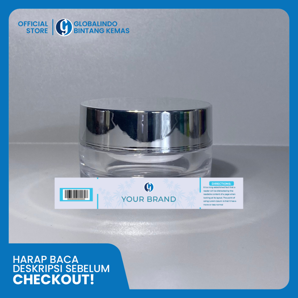 

Stiker Label Skincare Pot Cream | Cetak Label Stiker Pot Skincare |