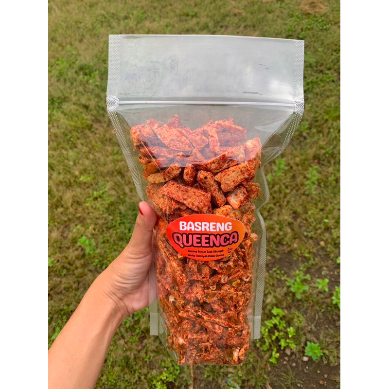 

1 kg Basreng Queenca Varian Pedas Daun Jeruk