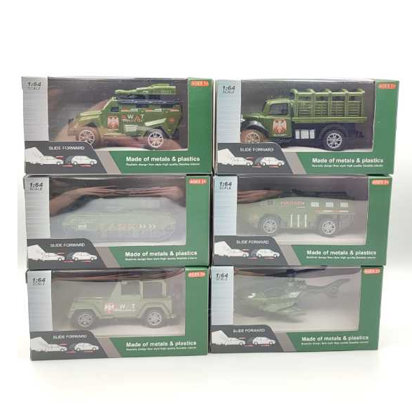 Diecast truck militer 1:64 alloy series tank / truck tentara / military / tentara mini