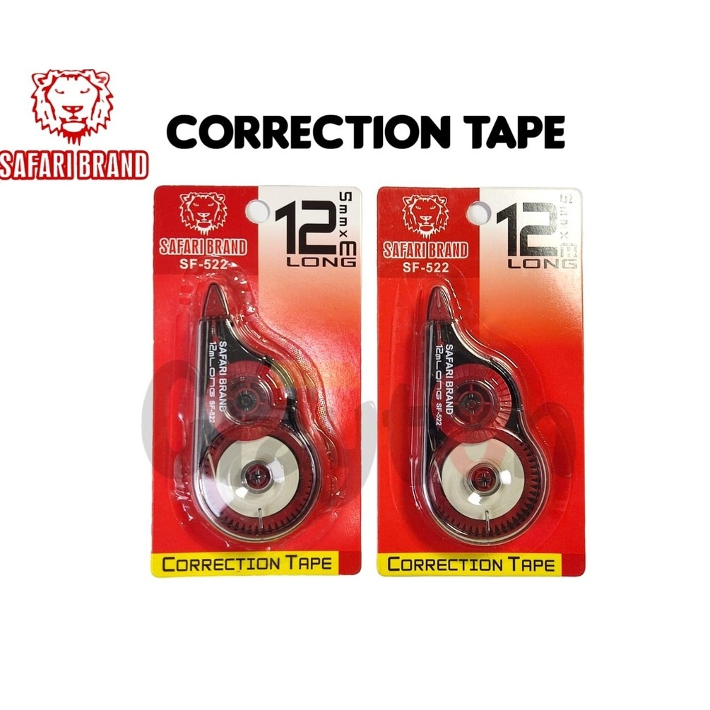 

TIPE X Kertas Safari Brand SF-522 Correction Tape Pita Koreksi P:12
