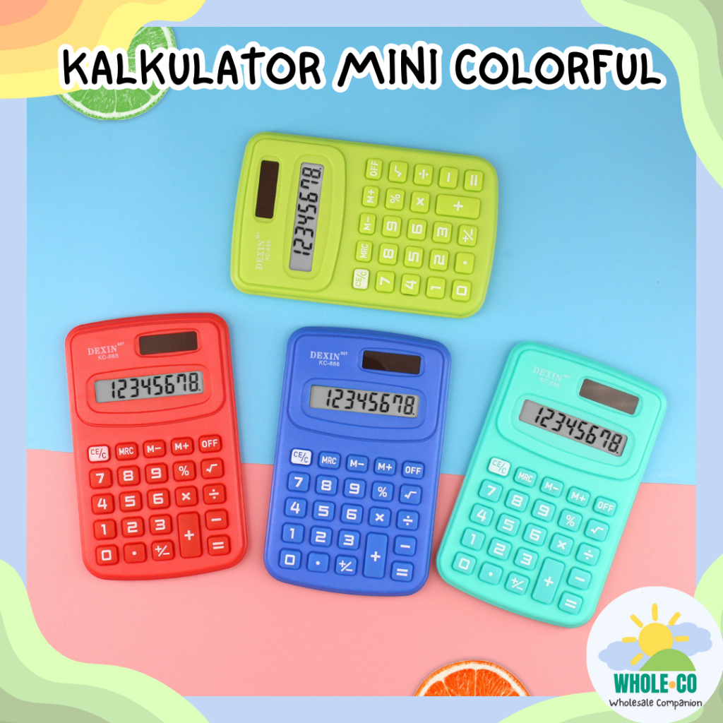 

Kalkulator Mini Colorful Karuida Premium Calculator 10 Digit Unik Imut Lucu Termurah Grosir Cod K-888